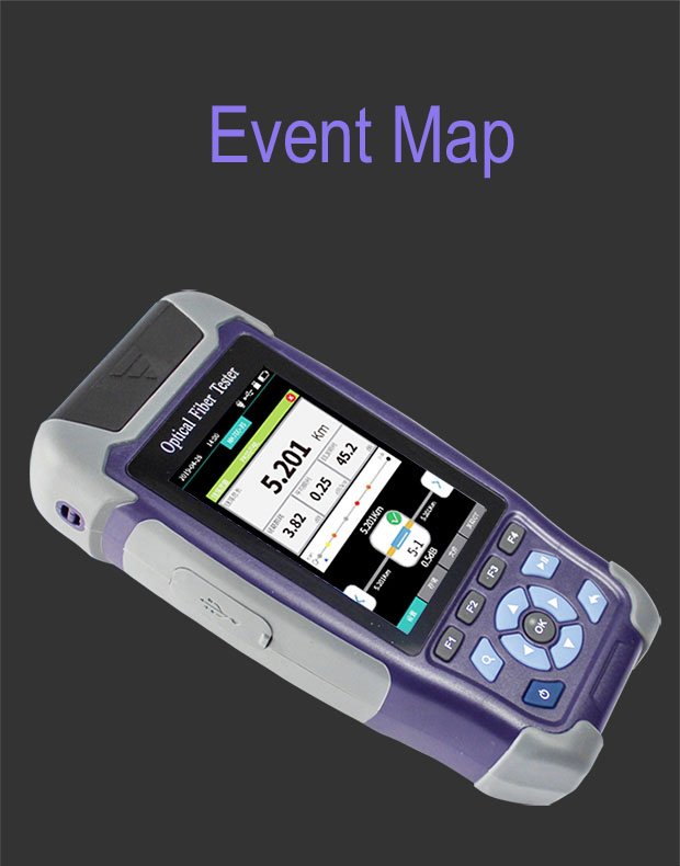 OTDR with event map